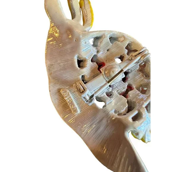 Vintage Beatrix Jewelry BJ Jewel Flower Pin Brooch Accessory - Picture 7 of 16